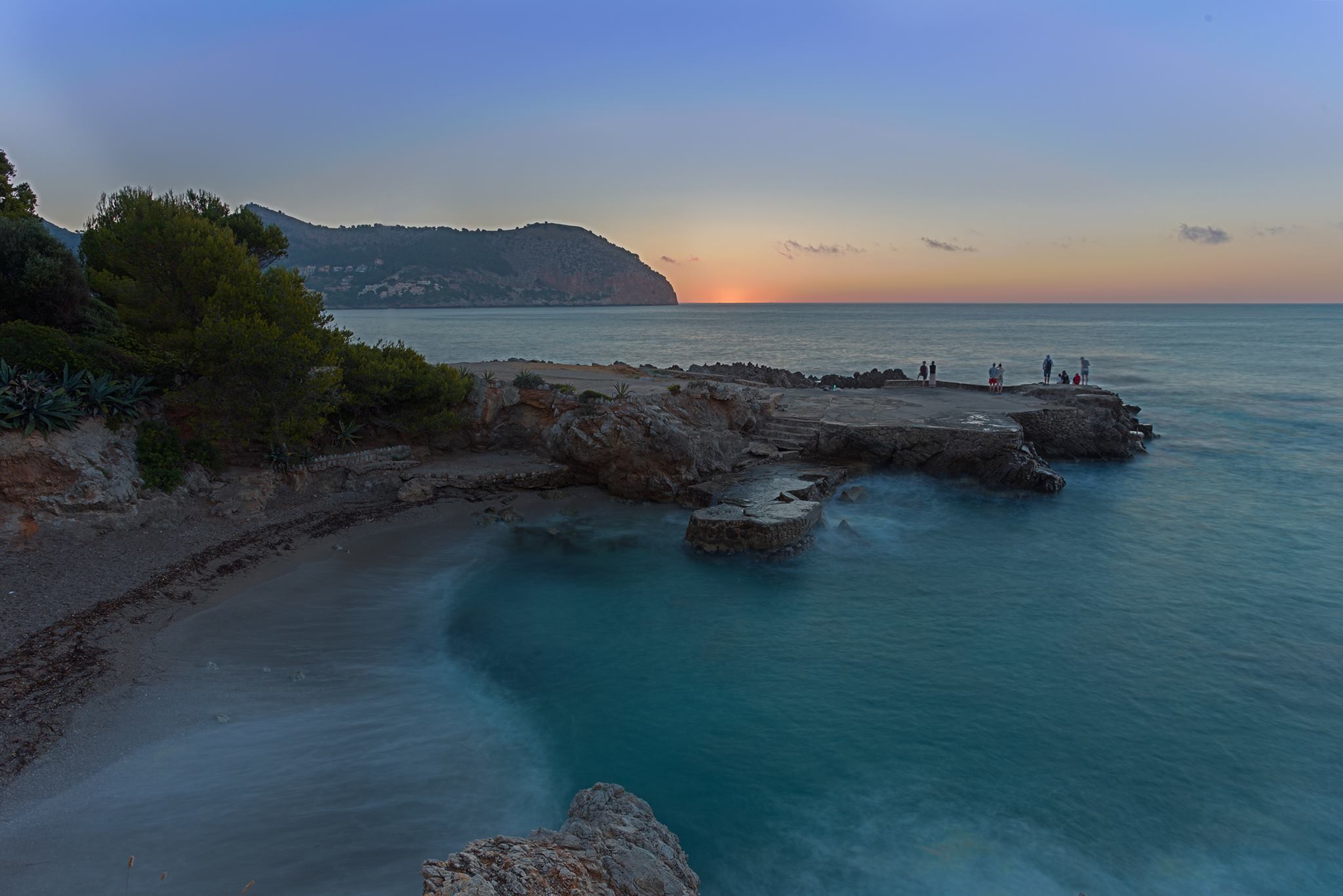 Sonnenaufgang gestern an der Cala Rotja, gesendet von Achim Strauch