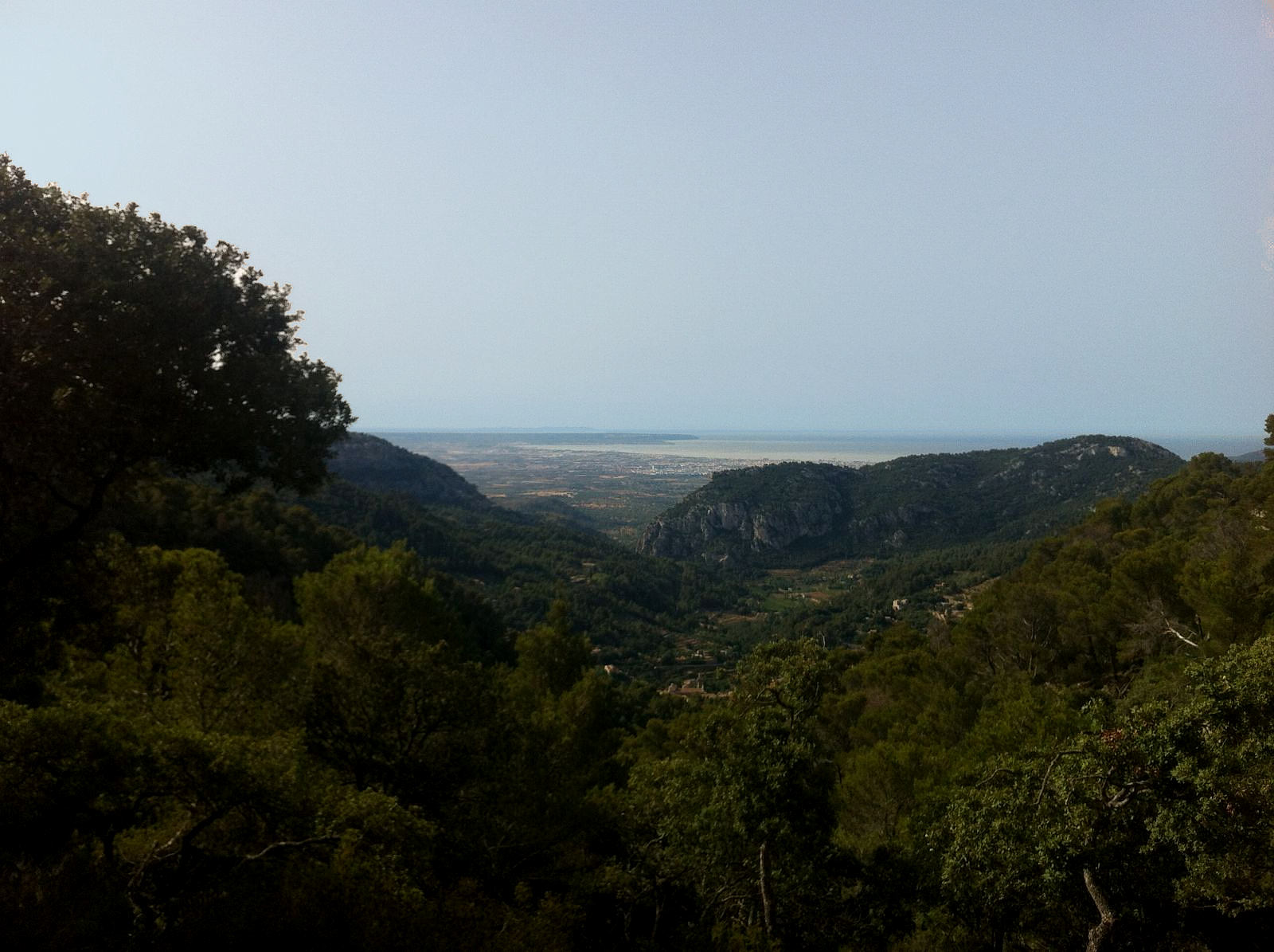 Blick auf Palma vom Camí de s'Arxiduc, gesendet von Steve und Ana