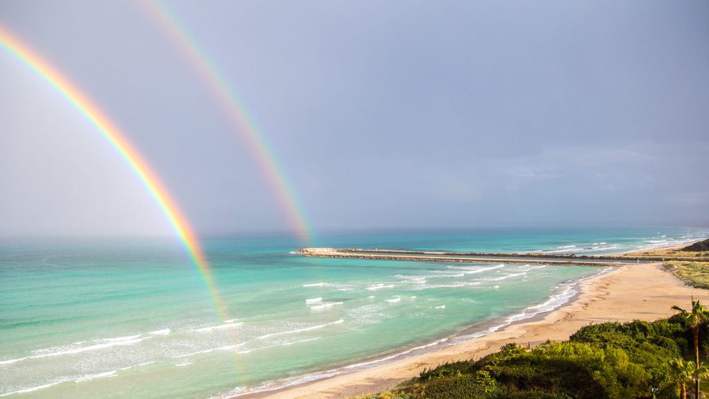 Stephan Weiss / Doppelregenbogen über der Playa de Muro